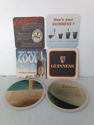 6 Posavasos Guinness Birra Irlandese