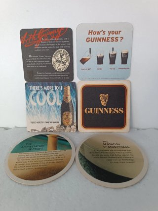 6 Posavasos Guinness Birra Irlandese