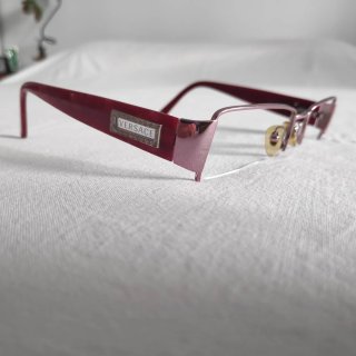 Montura Gafas Versace Rojo Burdeos Originales