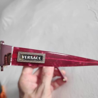 Montura Gafas Versace Rojo Burdeos Originales