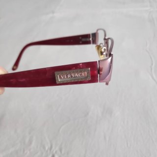 Montura Gafas Versace Rojo Burdeos Originales