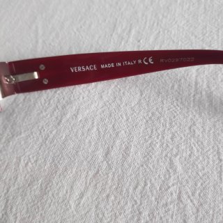 Montura Gafas Versace Rojo Burdeos Originales