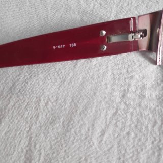 Montura Gafas Versace Rojo Burdeos Originales