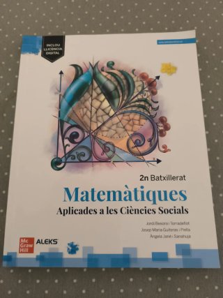 LIbro de matemáticas sociales 2o bachillerato