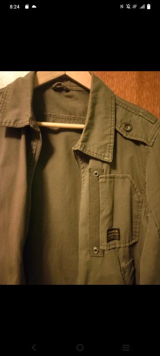 Chaqueta militar verde hombre
