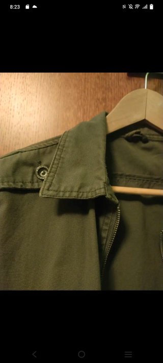 Chaqueta militar verde hombre