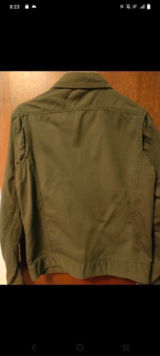 Chaqueta militar verde hombre