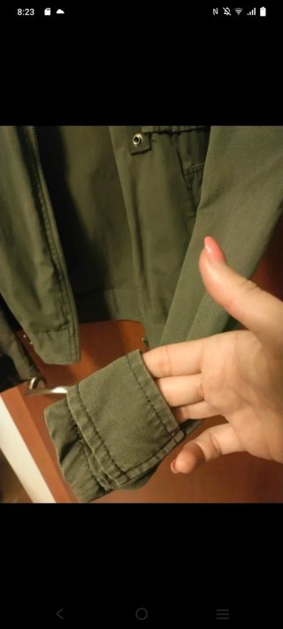 Chaqueta militar verde hombre