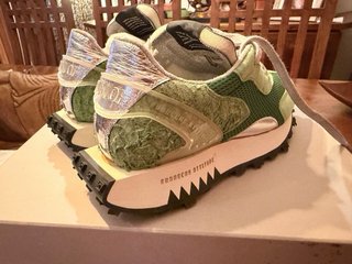 Zapatillas Run Of Verdes y Plateadas Talla 37