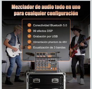 Socodox S-5M Mezcladora Audio 5 Canales BT
