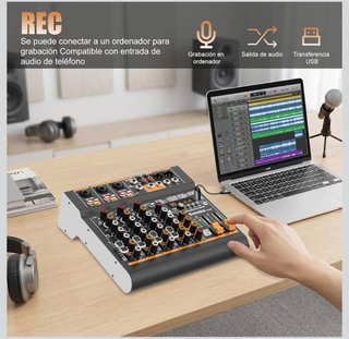 Socodox S-5M Mezcladora Audio 5 Canales BT