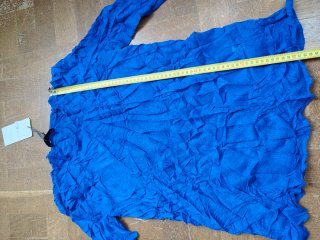 Blusa Zara arrugada azul Talla S