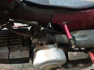 Puch X-30 Moped Roja y Negra