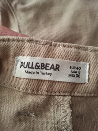 Pantalones cargo Pull&Bear beige