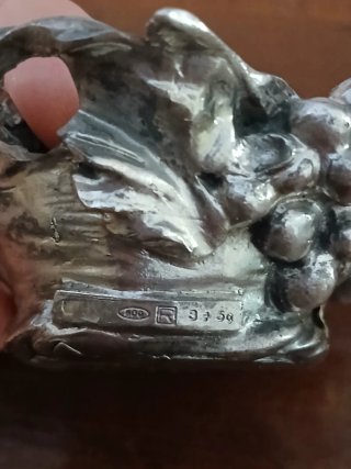 Ornamento Wenk Argentato Vintage