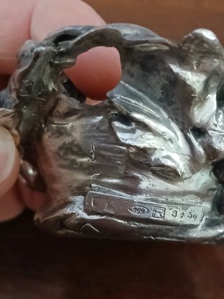 Ornamento Wenk Argentato Vintage