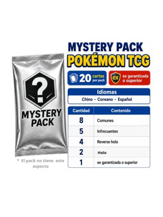 Mystery Pack Pokémon TCG - 20 Cartas