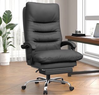 Silla de oficina ergonómica negra