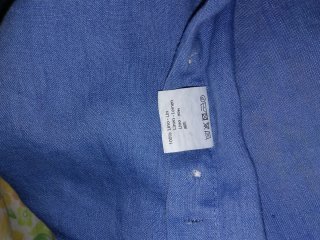 Camicia Lino Polo Ralph Lauren Azzurra Regular Fit