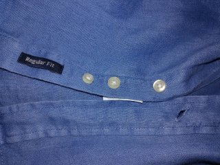 Camicia Lino Polo Ralph Lauren Azzurra Regular Fit