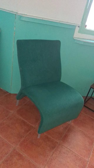 4 Butacas Verdes de Tela