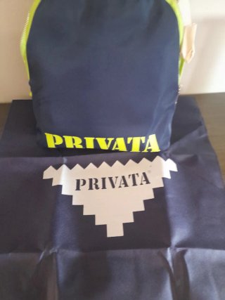Mochila pequeña Privata azul y verde