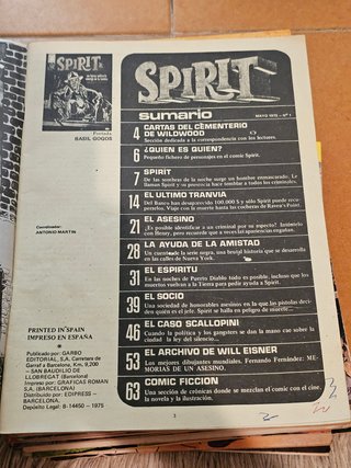 Lote 16 Revistas Spirit Garbo Editorial (Eisner)