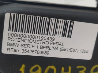 POTENCIOMETRO PEDAL BMW SERIE 1 BERLINA (E81/E87) 120d