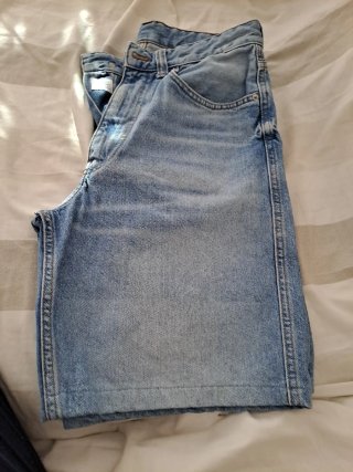 Pantalón corto vaquero Bershka azul
