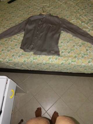 Camicia Puro Lino Collo Coreano Bunf