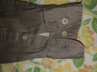 Camicia Puro Lino Collo Coreano Bunf