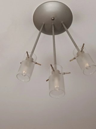 Lámparas LED de cristal y metal
