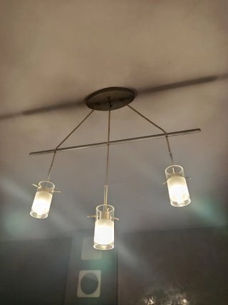 Lámparas LED de cristal y metal