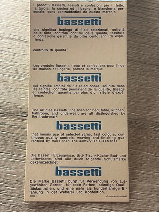 Set 12 Pannolini Misto Lino Bassetti Vintage