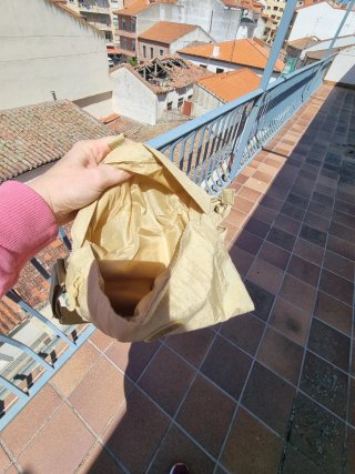 Bolso bandolera Beige varios compartimentos