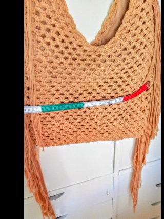 Bolso Parfois de cuerda con flecos