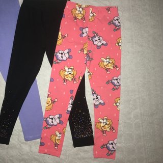 Set 4 Leggings Bambina 5-6 Anni