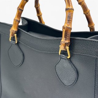 Borsa Gucci Pelle Nera Bamboo