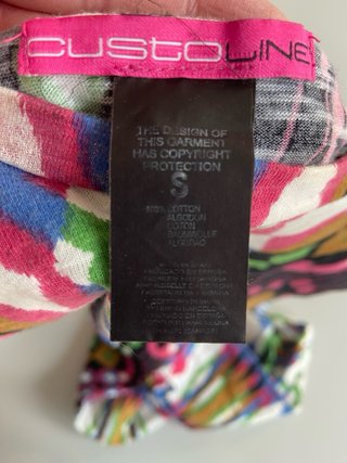 Vestido Custo Barcelona Talla S Multicolor