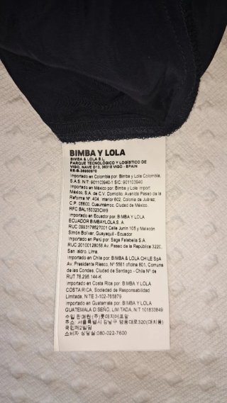 Vestido Bimba y Lola azul marino Talla L