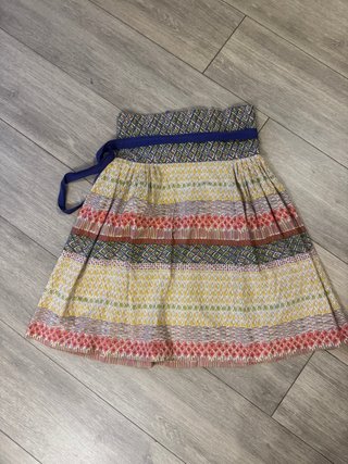 Falda cruzada Mango estampada T.38