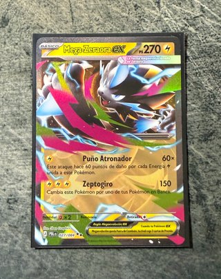 Mega Zeraora EX Oscuridad Absoluta Carta Pokemon