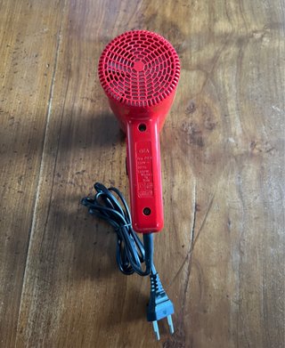 Asciugacapelli Vintage Bilba 1300W Rosso