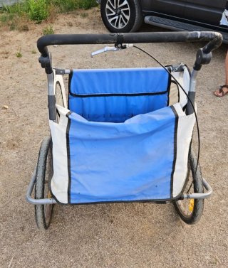 Remolque Bicicleta Infantil Azul