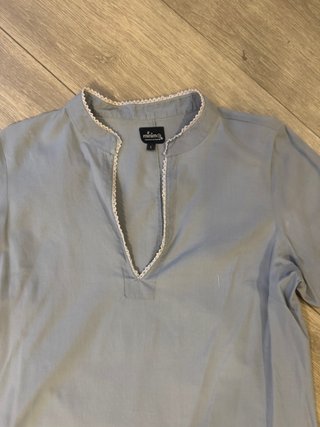 Blusa Minima azul grisáceo talla L