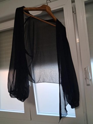 Chaqueta gasa negra XL