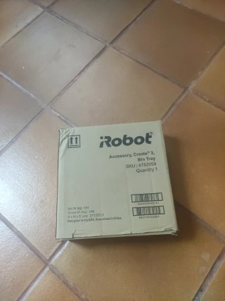Bandeja depósito carga Robot Create 3