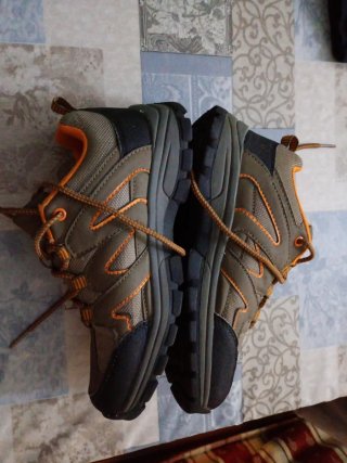Zapatillas trekking marrones y naranjas T37