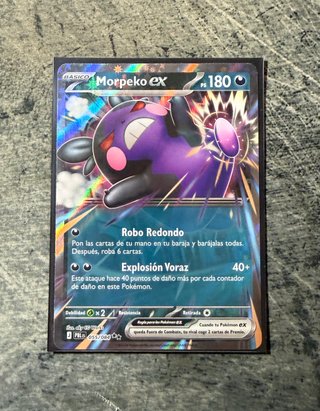 Morpeko EX Oscuridad Absoluta Carta Pokemon