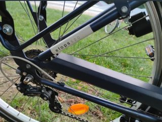 Bicicleta urbana con silla infantil
